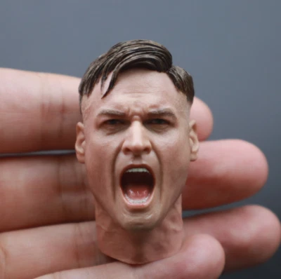 1/6 Scale Male Soldiers WWII German Gunner Head Sculpt Head Carving Model - Image 1 of 3