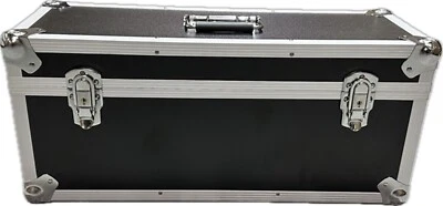 2 x DJ Aluminum Lockable Black Storage Box Holds 80 CD's in Jewel Cases Sleeves - Image 1 of 4