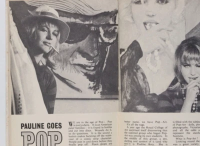 PAULINE BOTY pop art MARILYN MONROE only interview photo MEN magazine 1963 March - Image 1 of 3