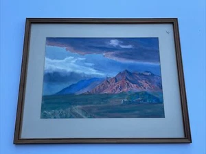 ANTIQUE LANDSCAPE PAINTING AMERICAN PLEIN AIR 1930'S MOUNTAINS LISTED GARDNER - Picture 1 of 20