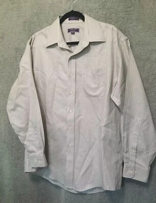 Camisa Roberto Villini Manga Larga Botones Para Hombre Talla 16.5 - 34/35 Blanca Sin Planchar Foto 1 de 4