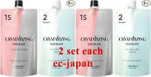 SHISEIDO Crystallizing Hair Straightener 1S+2 800g Hair Rebonding 2 set each - Picture 1 of 2
