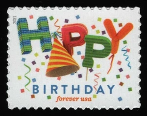 #5635 Happy Birthday, Mint **ANY 5=FREE SHIPPING** - Picture 1 of 1