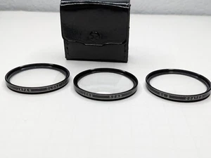 52mm Vivitar Vintage Set of 3 Close Up Filters with Case - +1, +2, +4 Japan - Picture 1 of 2