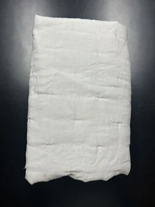 Restoration Hardware RH Baby Child Washed Organic Linen Toddler Size Quilt Ivory - Picture 1 of 7