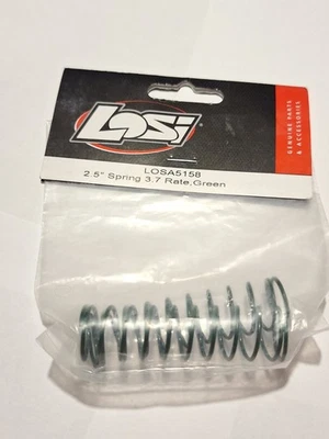 Vintage RC Team Losi 2.5" Shock Springs 3.7 Rate Green LOSA 5158  - Image 1 of 4