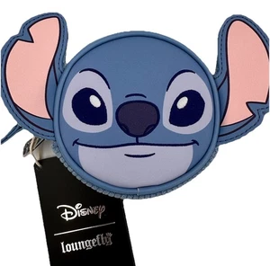 Disney Loungefly Lilo Stitch Figural Stitch Corduroy Coin Purse Wristlet NWT - Picture 1 of 6