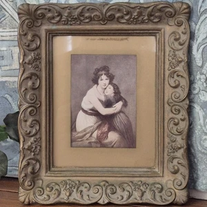 Porträt von Madame Vigee Le Brun & Tochter französischer Künstler Vintage gerahmter Druck - Bild 1 von 13