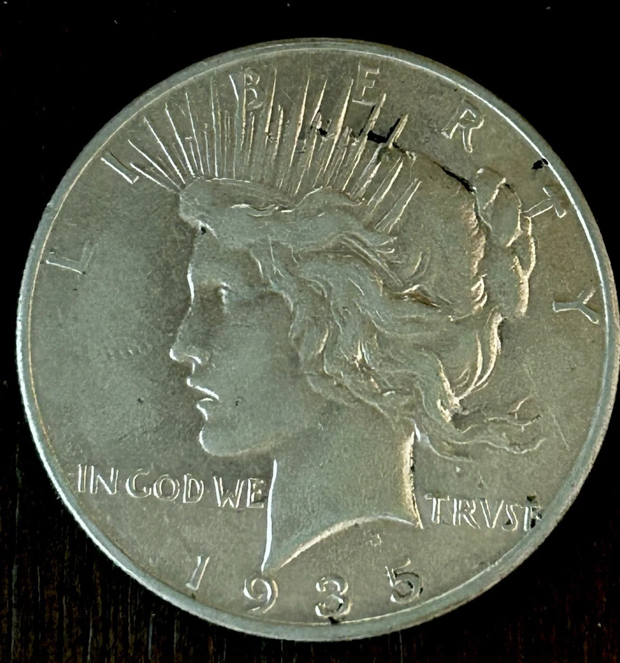 1935 S Peace Silver Dollar AU Details - 24367 - Image 1 of 2