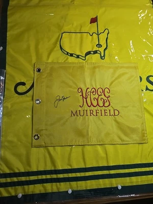 Prendedor de golf 95th 1966 abierto en Muirfield bandera 🏆 firmado por Jack Nicklaus autografiado 8 Foto 1 de 3