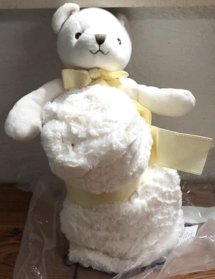 Urso de pelúcia Dennis Basso tamanho grande pele sintética assinatura pônei 55 x 65 branco - Imagem 1 de 4