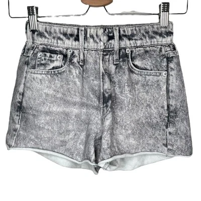 Тряпка и кости кислоты стирка Miramar напечатано джинсовой ткани хлопок махровые шорты XXS - Изображение 1 из 4