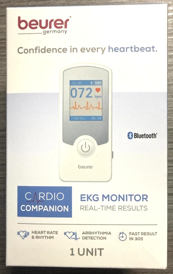 beurer EKG Monitor J39 Cardio Companion Real Time Results ME75 Bluetooth