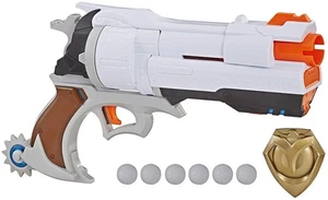 Nerf Overwatch McCree Rival Blaster with Die Cast Badge & 6 Overwatch Rival... - Picture 1 of 9