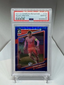 2021-22 Donruss RD/QATAR Heung Min Son Optic Blue /99 PSA 10 #133 - Picture 1 of 1