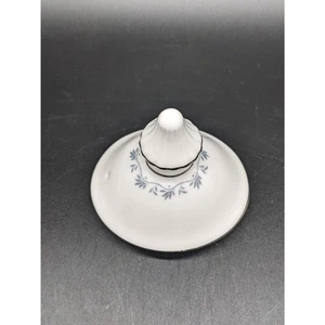 Tiara Royal Doulton Kaffeekanne NUR DECKEL blau/grau Ranke Platinrand ERSATZ - Bild 1 von 5