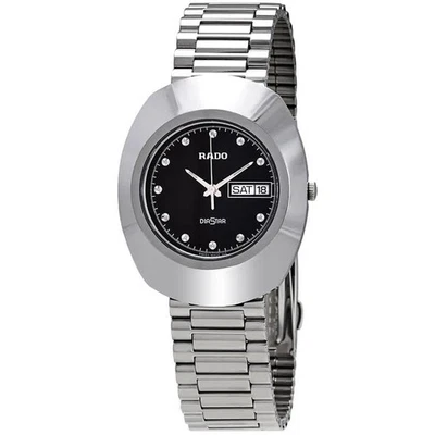 Rado Diastar Black Dial Stainless Steel Men's Watch R12391153 - Image 1 of 4