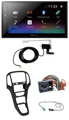 Pioneer DAB MP3 Bluetooth 2DIN USB Autoradio für Opel Astra J ab 12/09 Perlschwa - Bild 1 von 4