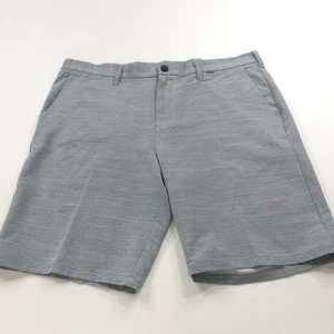 Hurley 38 (Fit 41 In) Stretch Flat Front Chino Shorts Gray MINT - Picture 1 of 6