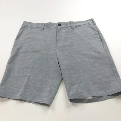 Pantalones Cortos Chinos Hurley 38 (Ajuste 41 In) Elastizados Frente Plano Gris COMO NUEVOS Foto 1 de 4