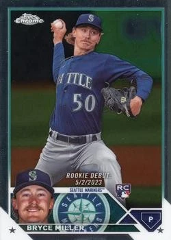 Bryce Miller 2023 Topps Chrome Update #USC99 Seattle Mariners - Image 1 of 2