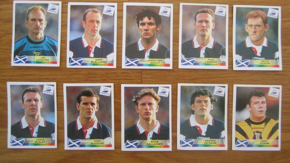 Lot 10 images Panini / FRANCE 98 - ECOSSE - Photo 1/2