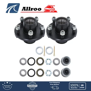 2pcs 5 on 4.5"Hub Kit For 2000lbs. 1" or 1.0625" Spindle Trailer Bearing Kit - Picture 1 of 13