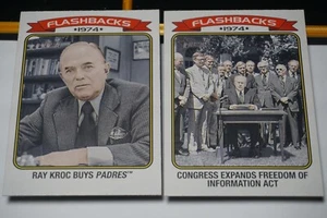 2023 Topps Heritage Baseball - NACHRICHTEN FLASHBACKS *SIE WÄHLEN* - Bild 1 von 2