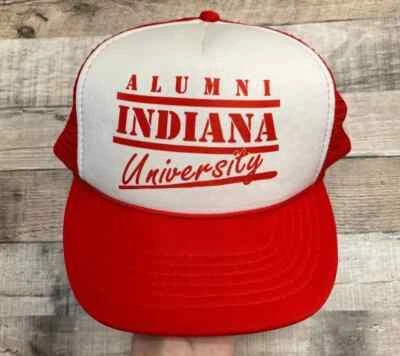 Indiana University Hat Adjustable Snapback Vintage College Alumni Hoosiers - Image 1 of 4