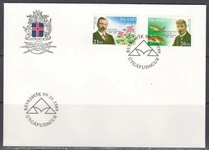 Iceland Scott 682-3 FDC - Natural History Society, Centenary - Picture 1 of 1
