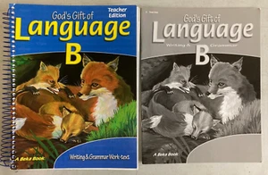 Abeka Book God's Gift of Language B Teacher Edition, Test Key 2nd Edit LIKE NEW - Picture 1 of 1