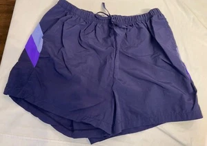 Inches Off Swim Bottoms Sz 1X Navy Purple  - Picture 1 of 5
