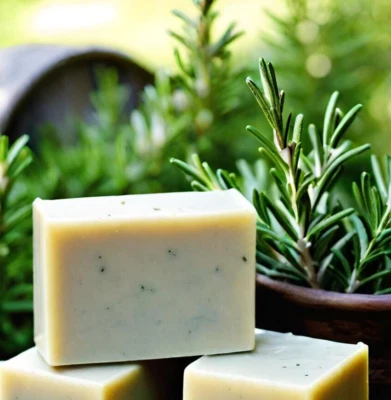 Rosemary Handmade Organic Soap Bar Natural Oil Wonderful Scent Premium Body Spa - Image 1 of 4