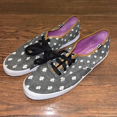 Keds Aztec Shoes Women’s 10 Champion Originals Sneaker Gray White Southwestern - Image 1 of 4
