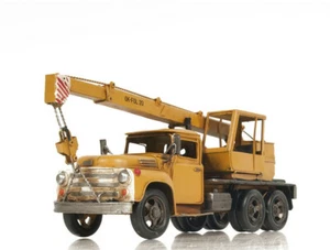 Camion gru a braccio mobile modello metallo 18" veicolo da collezione attrezzature da costruzione - Foto 1 di 12