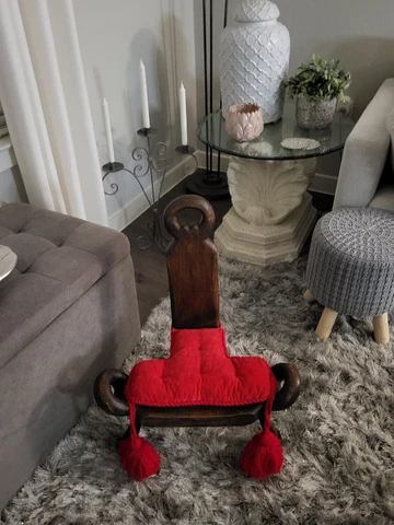 Vintage Portegese Birthing Chairs Cover