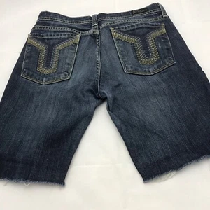 Citizens of Humanity Sz 27 Cut Off Denim Jean Shorts Frayed Distressed Junior - Picture 1 of 11