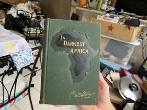 1890 book vol 2 In Darkest Africa Henry M Stanley with 2 folding maps vol 2 only - Picture 1 of 24
