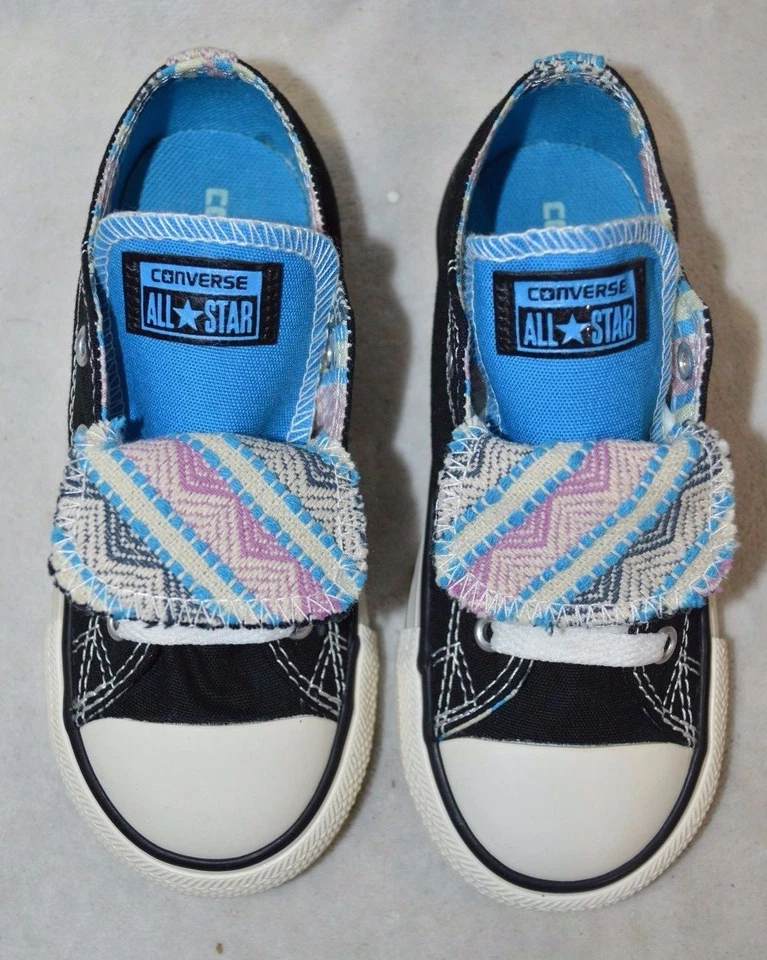 Zapatillas deportivas Converse CT doble lengua OX negras/aerosol para niñas pequeñas-talla 8/9/10 nuevas con caja Foto 1 de 1