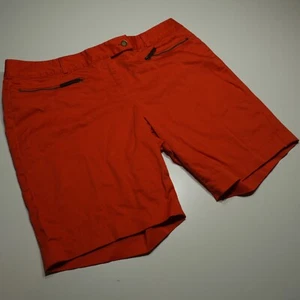 Michael Kors Shorts Womens 10 Orange Zippered Pockets Boyfriend 8.5 Inch Day Out - Picture 1 of 16