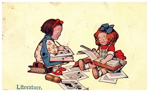 Vintage 1907 Literature Postcard. BPC - Picture 1 of 2