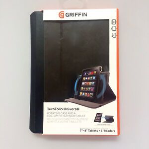 Booklet Case Turnfolio Protective for Tablet S M 7 - 8“ Black Griffin GB39514