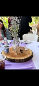 Wooden Wedding Table Numbers Handmade/Customizable - Picture 1 of 3