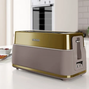 Morphy Richards 245743 Signature Toaster 4 Scheiben, Gold - Bild 1 von 4