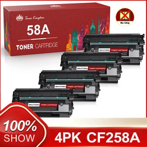 4 x Tóner CF258A 58A para HP LaserJet Pro M404 M404n M404dn MFP M428fdw SIN CHIP - Imagen 1 de 10