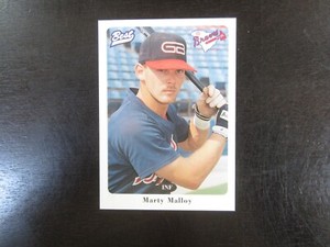 1996 Best Greenville Braves # 18 Marty Malloy Card (B60) Atlanta Braves
