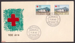 ICELAND - 1963 RED CROSS - FDC - Picture 1 of 4