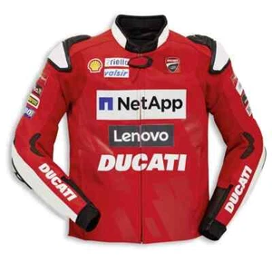 Ducati Netapp Motorcycle Leather Race Jacket Men MotoGP 2025 Racing Ce Armor - Picture 1 of 4
