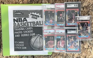 1986 Fleer NEAR COMPLETE Set 131/132 NO MICHAEL JORDAN PSA BGS SGC Auto - Picture 1 of 21