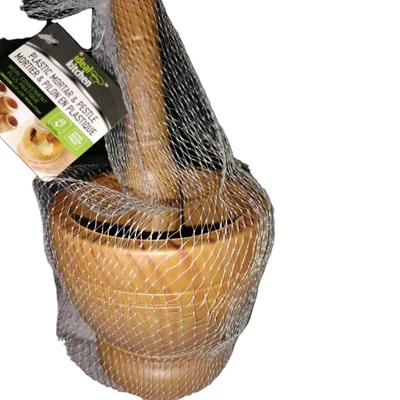 Ideal kitchen  Plastic Mortar and Pestle Bamboo Design, New - Image 1 of 3